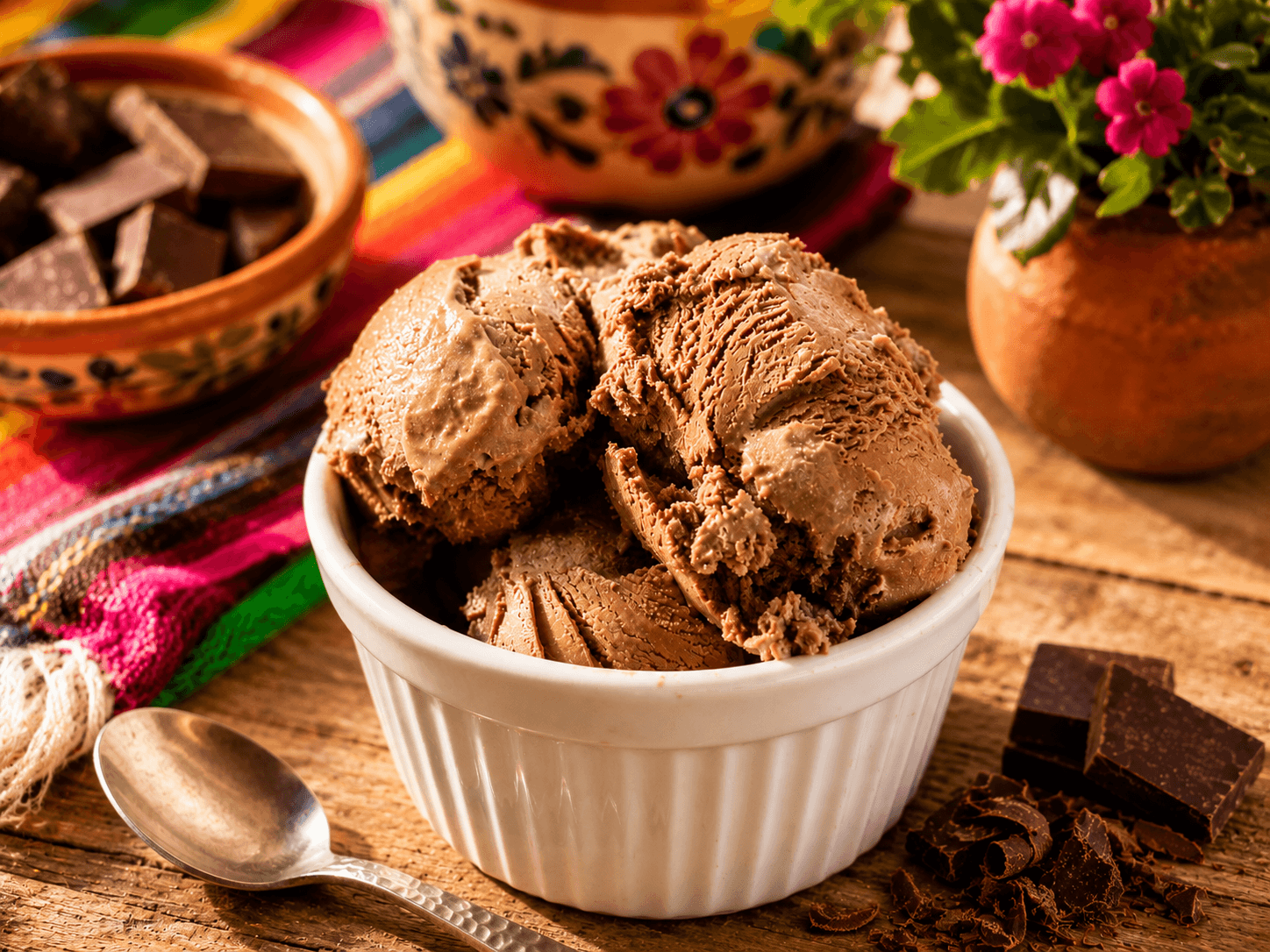 Almost Sugar-Free Chocolate Ice Cream